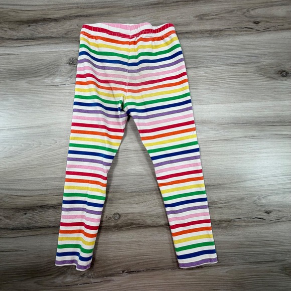 Hanna Andersson Rainbow Stripe Leggings Kids 100cm US 4 Cotton Spandex - Picture 2 of 9